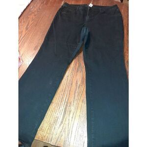 Sz 18 db Established 1962 Black Stretch Boot Cut Pant Back Pockets Casual Pants